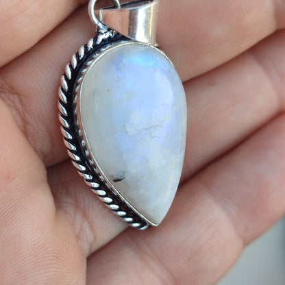 Colgante de Piedra Luna Grande | Joyería de la India