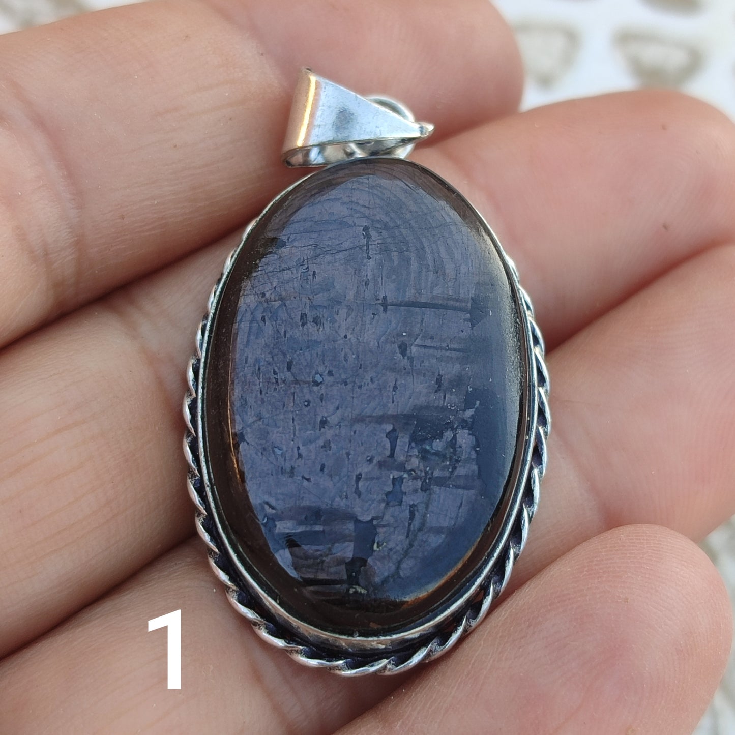 Colgante de Hiperstena | Joyería de la India