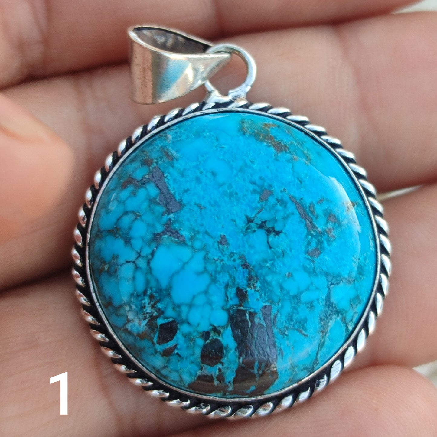 Colgante de Turquesa Natural | Joyería de la India